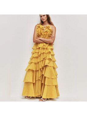 Aje | Dresses | Aje Pandorea Layered Maxi Dress In Coral Clay | Poshmark